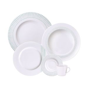 Vajilla Tramontina Monocroma en Porcelana Decorada 20 Piezas