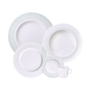 Vajilla Tramontina Monocroma en Porcelana Decorada 20 Piezas