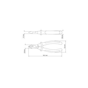 Alicate 6" Aislada 1.000 V Tramontina MASTER
