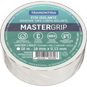 Cinta Aislante Clase C 0,13 x 19 mm Tramontina blanca 10 m