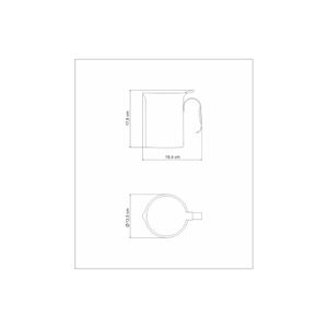 Jarra Tramontina Buena para agua de acero inoxidable con tapa 12 cm 2,1 L