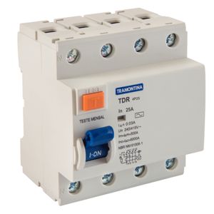 Dispositivo residual TR-25 4P 25A 30mA 6KA