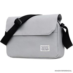 Bolso morral bandolera de hombro Gris