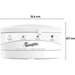 DUCHA ELECTRICA 4T 220V  BLANCA - ROTOPLAS