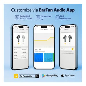 Audífonos Earfun Air2 Negro