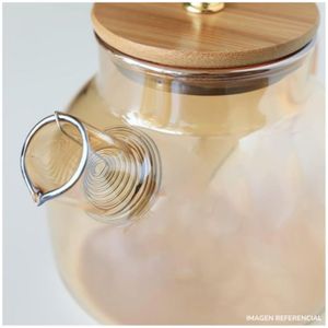 Tetera de Vidrio Filtro con Tapa 1 litro Aurora