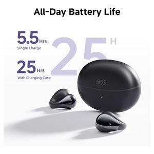 Audífono QCY Crossky C30 Negro 25h Bluetooth micrófono ENC