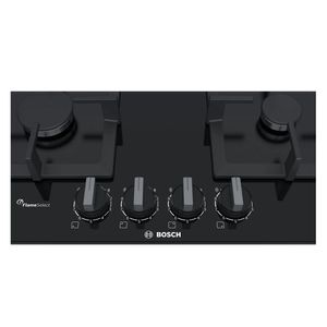Cocina Bosch PPP6A6B20 Empotrable a Gas 60 cm Vidrio Templado Negro