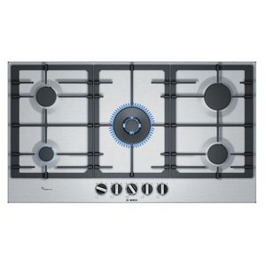 Cocina Bosch PCR9A5B90 Empotrable a Gas Acero Inoxidable