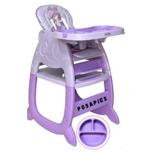 Silla de Comer Carpeta Panda Musical 3 en 1 Lila