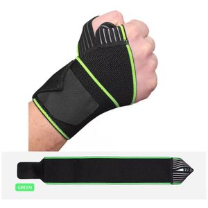 Par de muñequeras Elásticas Deportivas Verde