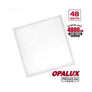 Panel LED de 60x60cm 48W 4800 Lumenes luz blanca OPALUX OP-6060-48W