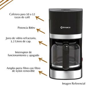 Cafetera Eléctrica Imaco de 12 Tazas - CM1203