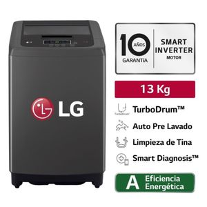 Lavadora LG WT13BPBK 13kg Smart Motion Carga Superior Negro Claro