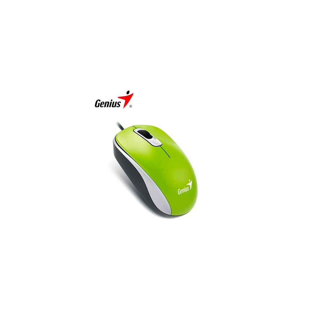 Mouse Genius Dx-110 Óptico Usb 1000 Dpi Color Verde, Ligero Y ...