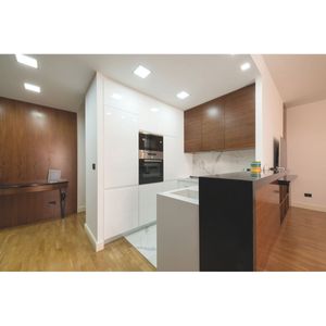 Plafon LED Tramontina Cuadrado de Empotrar Slim 1600 lm 18 W Bivolt 6500 K Luz Blanca