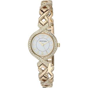 RELOJ Y PULSERA ARMITRON MUJER ANALÓGICO CRISSCROSS CRISTALES - 5412