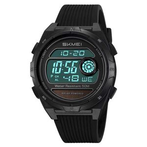 RELOJ SKMEI HOMBRE DIGITAL SOLAR DUAL CRONÓMETRO LED NEGRO - 2436