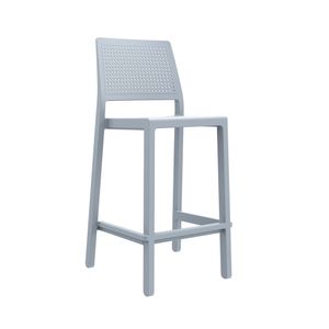 Silla Para Bar Fija Emi 65 cm Gris Ofideas