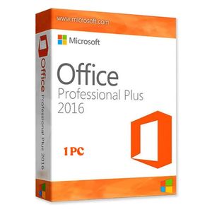 Licencia digital Microsoft Office Professional Plus 2016, 1 PC, permanente, incluye Word, Excel, PowerPoint, Outlook, clave original activable