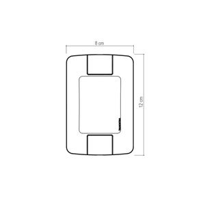 Conjunto 4x2 con 1 Entrada USB Brillante 1,5 A Bivolt Tramontina Aria Blanco