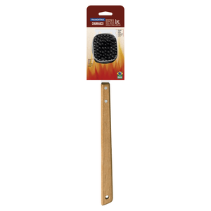 Cepillo para Parrillas Tramontina Churrasco con Lámina de Acero Inoxidable y Mango de Madera 41,7 cm.