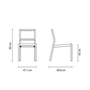 Silla Tramontina Lanati de Madera de Jatoba FSC con Respaldo de Cuerdas