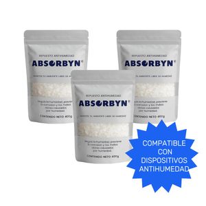 Trio Recambio Absorbyn  Antihumedad x 400 Gr C/U