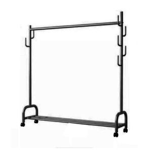 Perchero Colgador Organizador Estante Ropa Zapatos Negro 561203