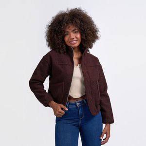 Casaca Mujer Ei25vika Peluche - Marron
