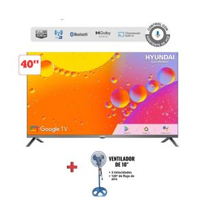 COMBO TV 40'' HYUNDAI  HYLED4023GIM FHD SMART TV + VENTILADOR SONRICH 10"