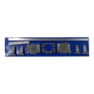 Set Juego de baño de 5 piezas de PVC Cromado