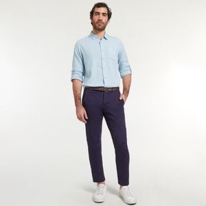 Pantalón Con Correa Slim Fit Navy Malabar Hombre