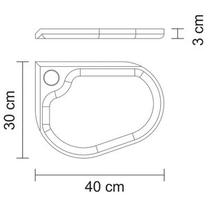 Tabla para Servir Tramontina Folium en Madera de Teca FSC Acabado Aceite