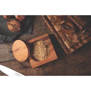 Recipiente para Harina Tramontina Rost en Madera de Jatoba Combinada con Acabado al Aceite 15 x 15 cm