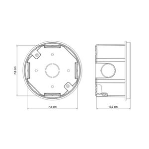Caja de Embutir Octogonal 3 x 3 Tramontina Amarilla