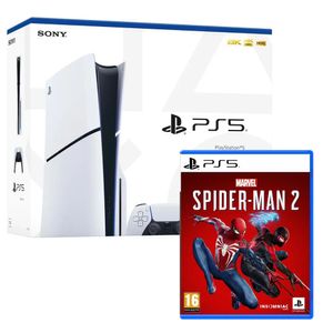 Consola PlayStation 5 Slim Lector de discos + Juego Spiderman 2