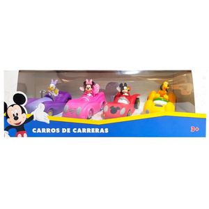 Juguete Set de Vehículos Mickey Mouse y sus Amigos 4pcs