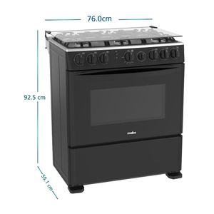 Cocina a Gas MABE 6 Quemadores CMP3020FN1 Negro