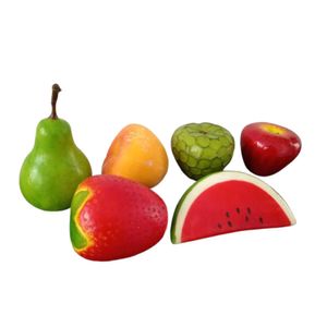 Frutas Artificiales Decorativas 6 Unidades