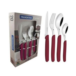 SET. Cubiertos  TRAMONTINA  x20 PZ ACE.INOX