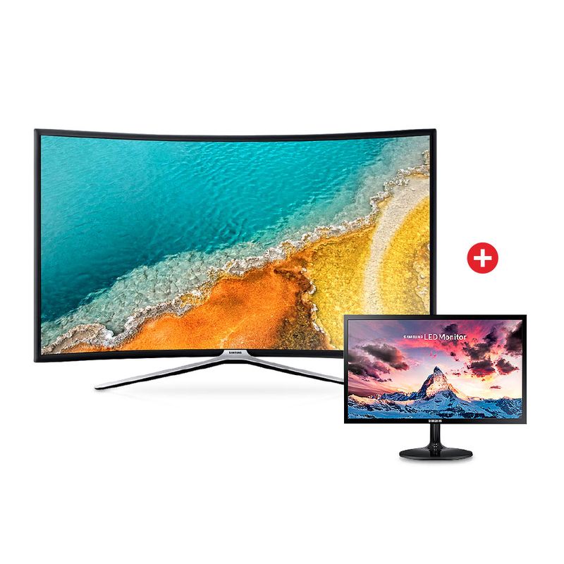 Combo TV SAMSUNG Smart Curved + Monitor 19 pulgadas