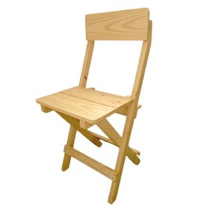 Comedor Plegable de Terraza Redondo en Pino Natural 2 Sillas