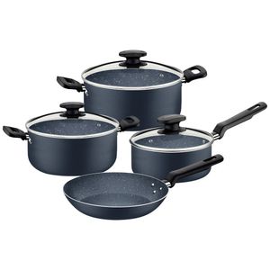 Juego de Ollas Tramontina de 7 Piezas en Aluminio Azul 27899423