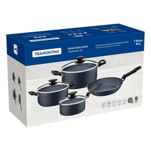 Juego de Ollas Tramontina de 7 Piezas en Aluminio Azul 27899423