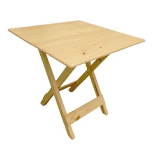 Mesa Plegable de Madera con 4 Sillas - Juego de Comedor Compacto