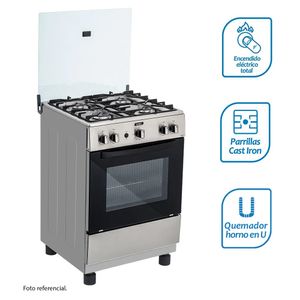 Cocina Coldex CX611 PLUS a Gas de Pie 24" 4 Quemadores Inox