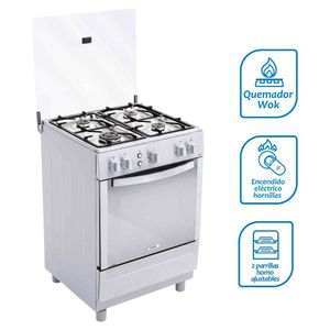Cocina Coldex CX641 a Gas de Pie 24" 4 Quemadores Inox