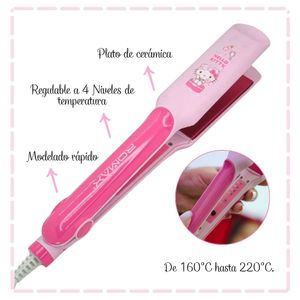 Combo Hello Kitty Plancha y Secadora de Cabello