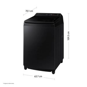 Lavadora Samsung AI Wash EcoBubble™ 19Kg WA80F19S8BPE Negro